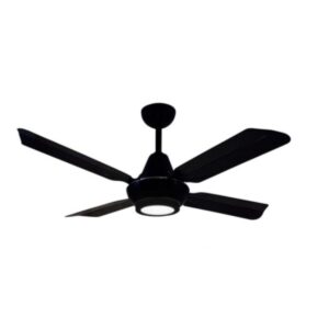 Ventilador de Techo Metálico Negro con Plafón Led 12w 00N-12NLED - Pireo