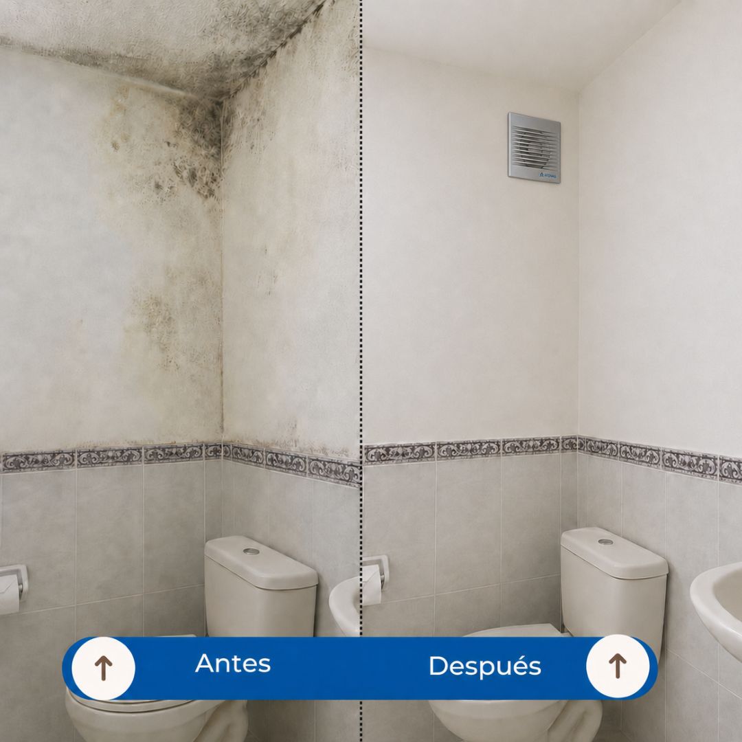 Extractor De Baño Frente Metalizado 4" 18 Watts Potenciado 010PM - Pireo