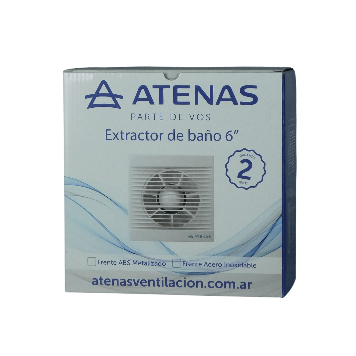 Extractor De Baño Frente Metalizado 6" Atenas 015PM - Pireo