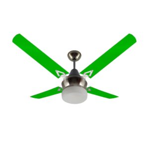 Ventilador De Techo Acrílico Verde Con Plafón Platil LED Atenas 230V-29PLED - Pireo