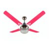 Ventilador De Techo Acrílico Fucsia Con Plafón LED Tallado Atenas 230F-49PLED - Pireo