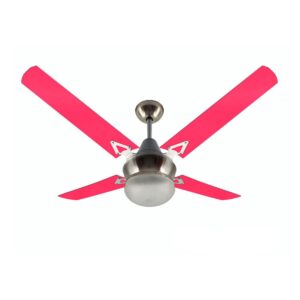 Ventilador De Techo Acrílico Fucsia Con Plafón LED Tallado Atenas 230F-49PLED - Pireo