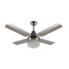 Ventilador De Techo Acero Inoxidable Con Plafón LED Liso Atenas 210-29PLED - Pireo