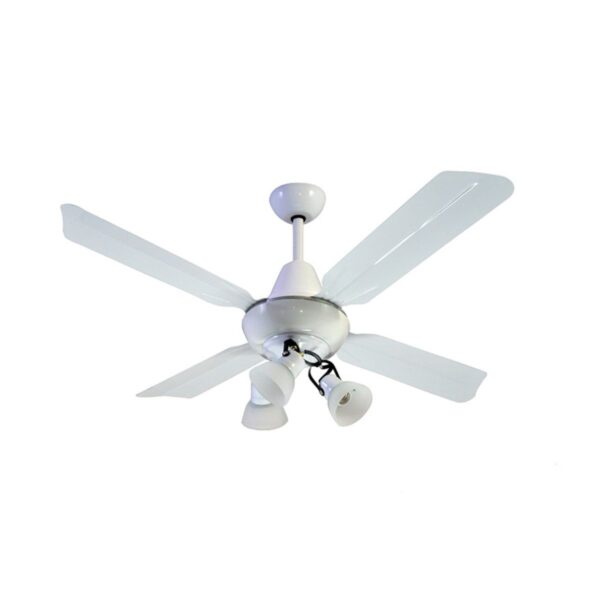 Ventilador De Techo Blanco Con Araña 3 Luces Móvil Atenas 00B-62-3 - Pireo