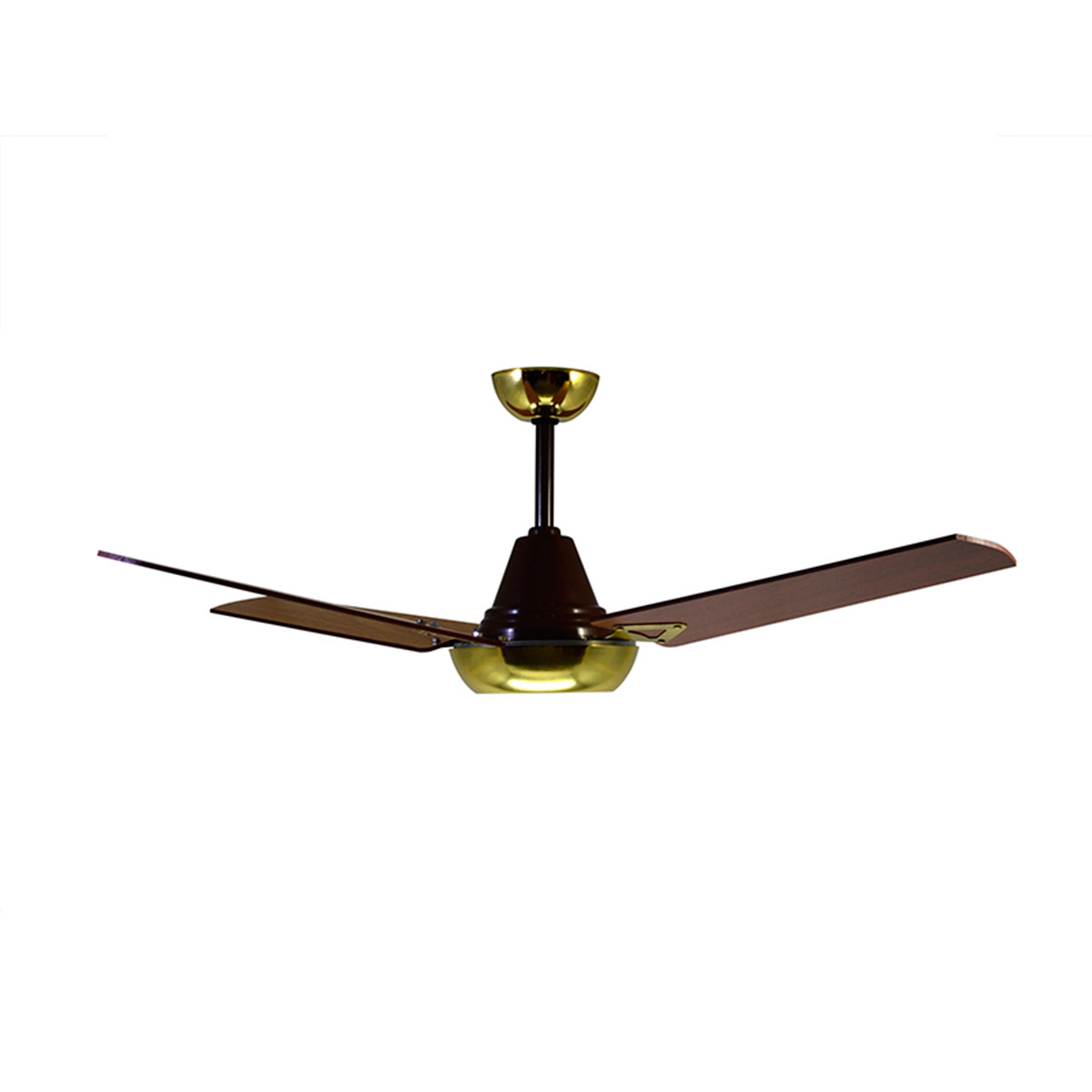 Ventilador De Techo Madera Caoba Roble Dorado 85w Atenas 133 - Pireo