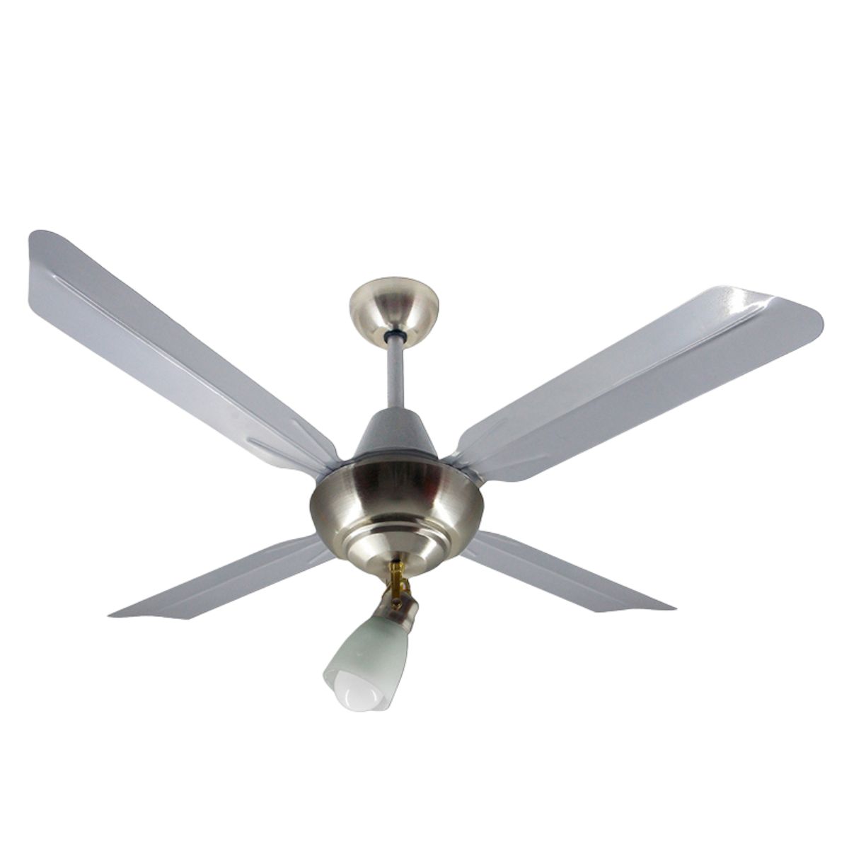 Ventilador de Techo Metálico Aluminio Platil Con 1 Luz Móvil 199-79-1 - Pireo