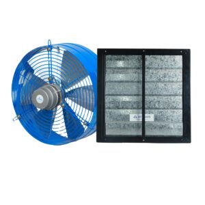 Extractor Helicoidal Semi Industrial Con Persiana Móvil 40 CM Atenas HME40-PM40C - Pireo