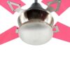 Ventilador De Techo Acrílico Fucsia Con Plafón LED Tallado Atenas 230F-49PLED - Pireo