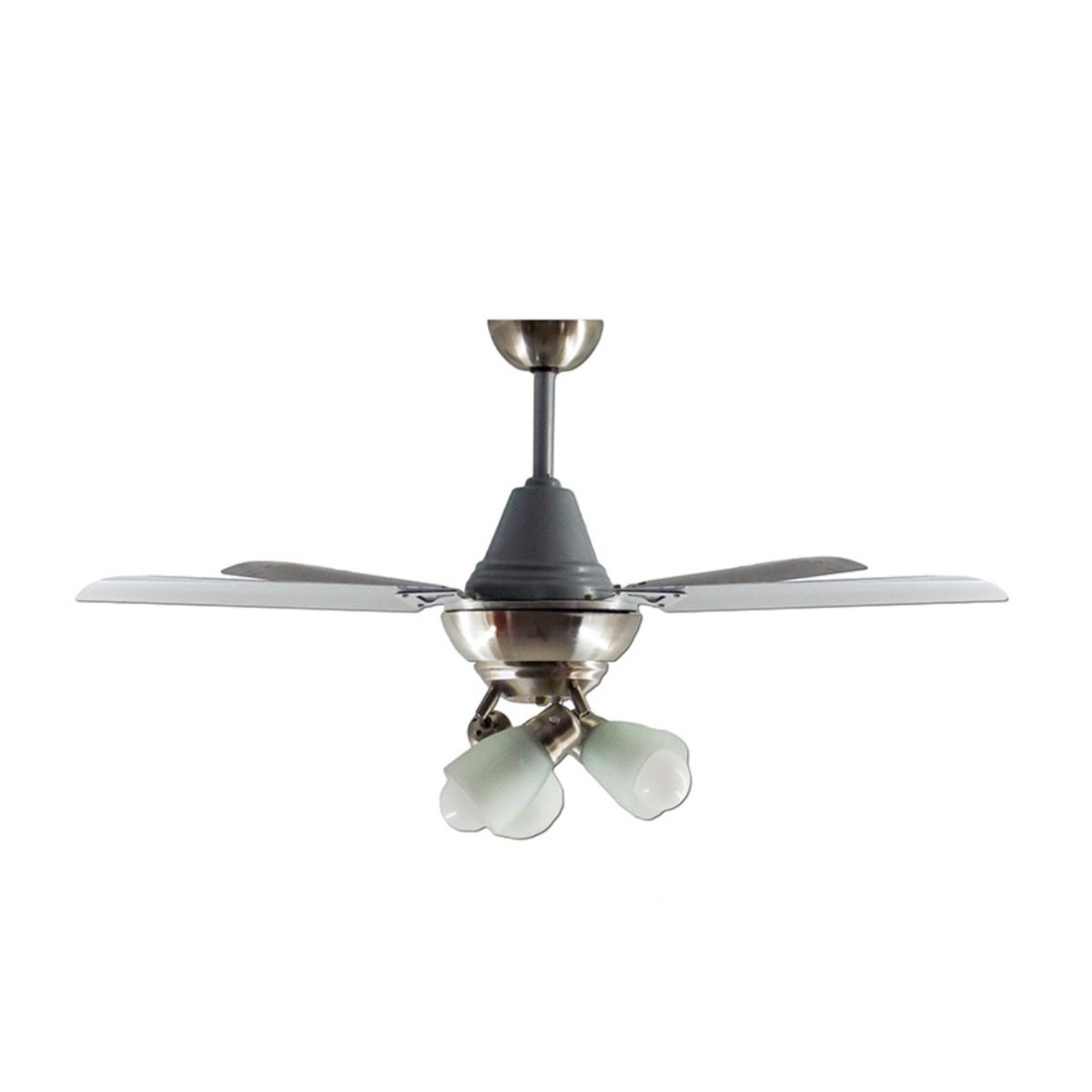 Ventilador De Techo Acero Inoxidable Con 2 Luces Móvil Atenas 210-79-3 - Pireo