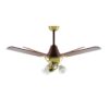 Ventilador De Techo Caoba Con Araña 3 Luces Móvil Atenas 133-66-3 - Pireo Ventilador De Techo Caoba Con Araña 3 Luces Móvil Atenas 133-66-3 - Pireo