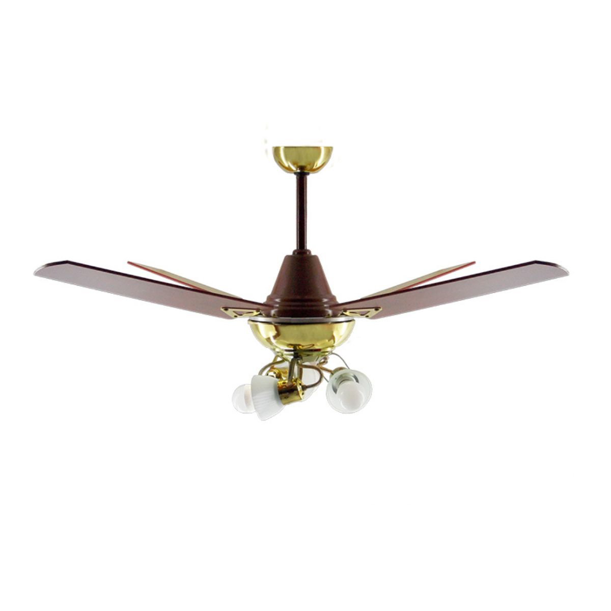 Ventilador De Techo Caoba Con Araña 3 Luces Móvil Atenas 133-66-3 - Pireo Ventilador De Techo Caoba Con Araña 3 Luces Móvil Atenas 133-66-3 - Pireo