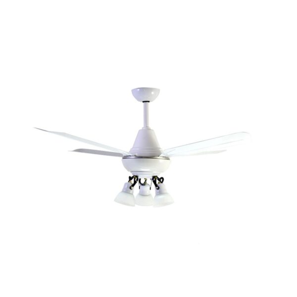 Ventilador De Techo Blanco Con Araña 3 Luces Móvil Atenas 00B-62-3 - Pireo
