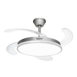 Ventilador De Techo Silver Con Luz Led Peabody PE-VTRDC411S - Pireo