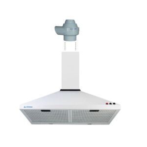Campana De Cocina Blanca 60 CM Con Cubre caño y Motor exterior Atenas 293-60FLB-034DB - Pireo