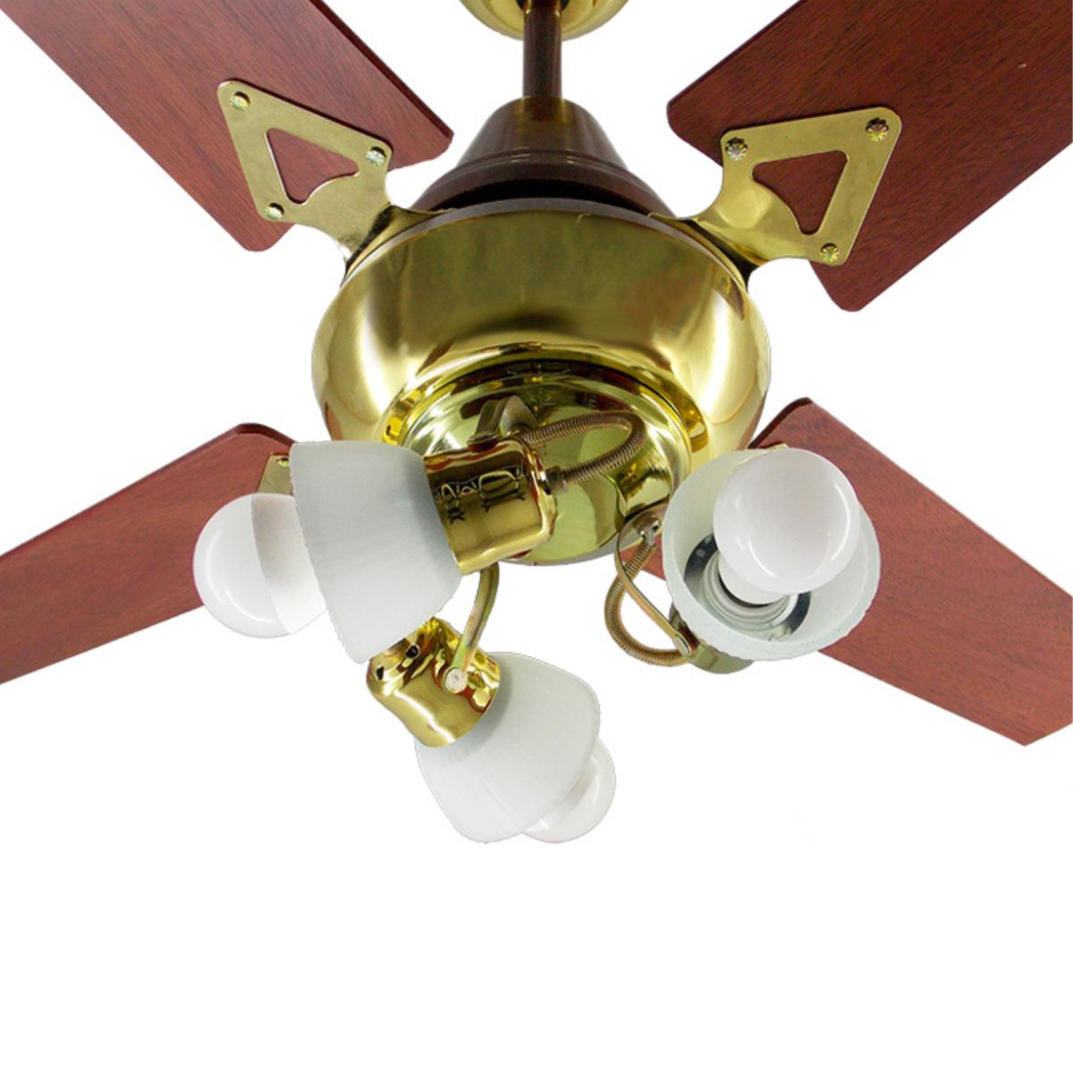 Ventilador De Techo Caoba Con Araña 3 Luces Móvil Atenas 133-66-3 - Pireo Ventilador De Techo Caoba Con Araña 3 Luces Móvil Atenas 133-66-3 - Pireo