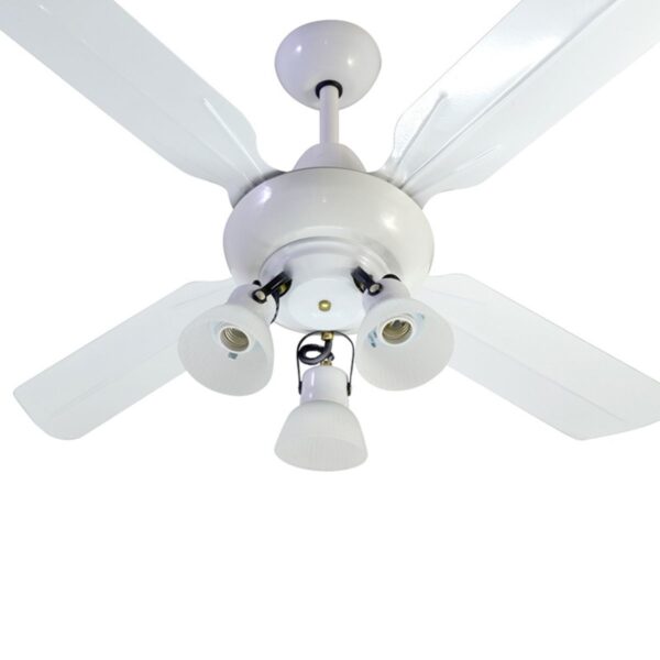 Ventilador De Techo Blanco Con Araña 3 Luces Móvil Atenas 00B-62-3 - Pireo