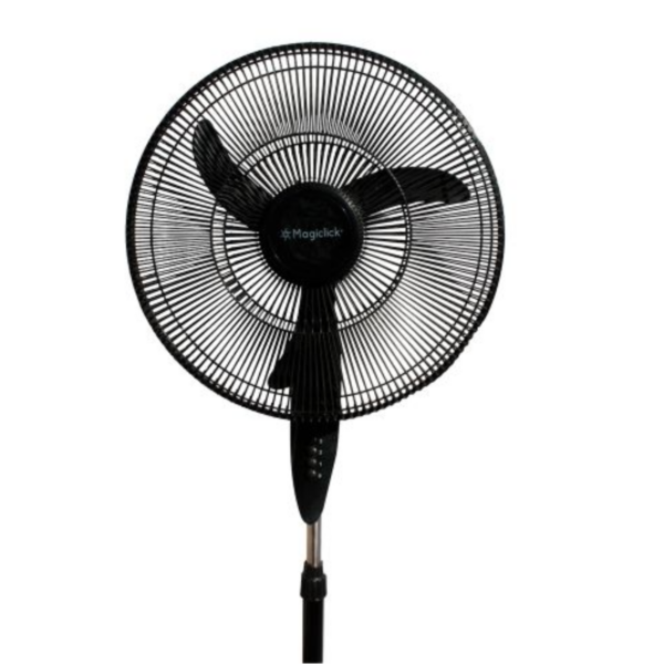 Ventilador de Pie Negro Con Botonera Oscilante 20" Magiclick V1108N - Pireo