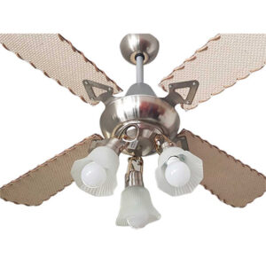 Ventilador De Techo Palas de Rattan Con Araña 3 Luces móvil Atenas 300-79-3 - Pireo