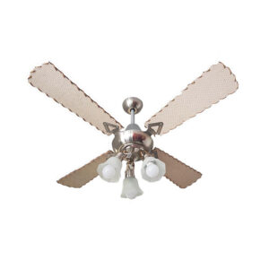 Ventilador De Techo Palas de Rattan Con Araña 3 Luces móvil Atenas 300-79-3 - Pireo