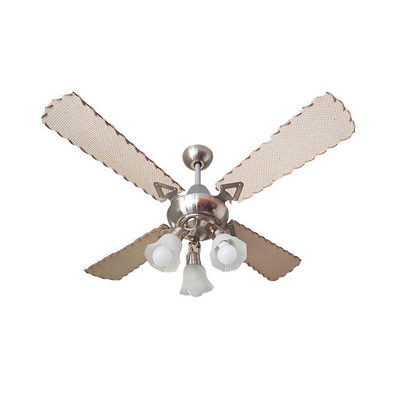 Ventilador De Techo Palas de Rattan Con Araña 3 Luces móvil Atenas 300-79-3 - Pireo Ventilador De Techo Palas de Rattan Con Araña 3 Luces móvil Atenas 300-79-3 - Pireo