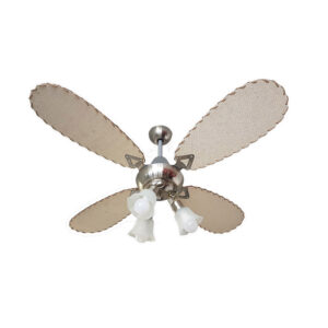 Ventilador De Techo Palas de Rattan Tipo Aceituna Con Araña 3 Luces móvil Atenas 300A-79-3 - Pireo