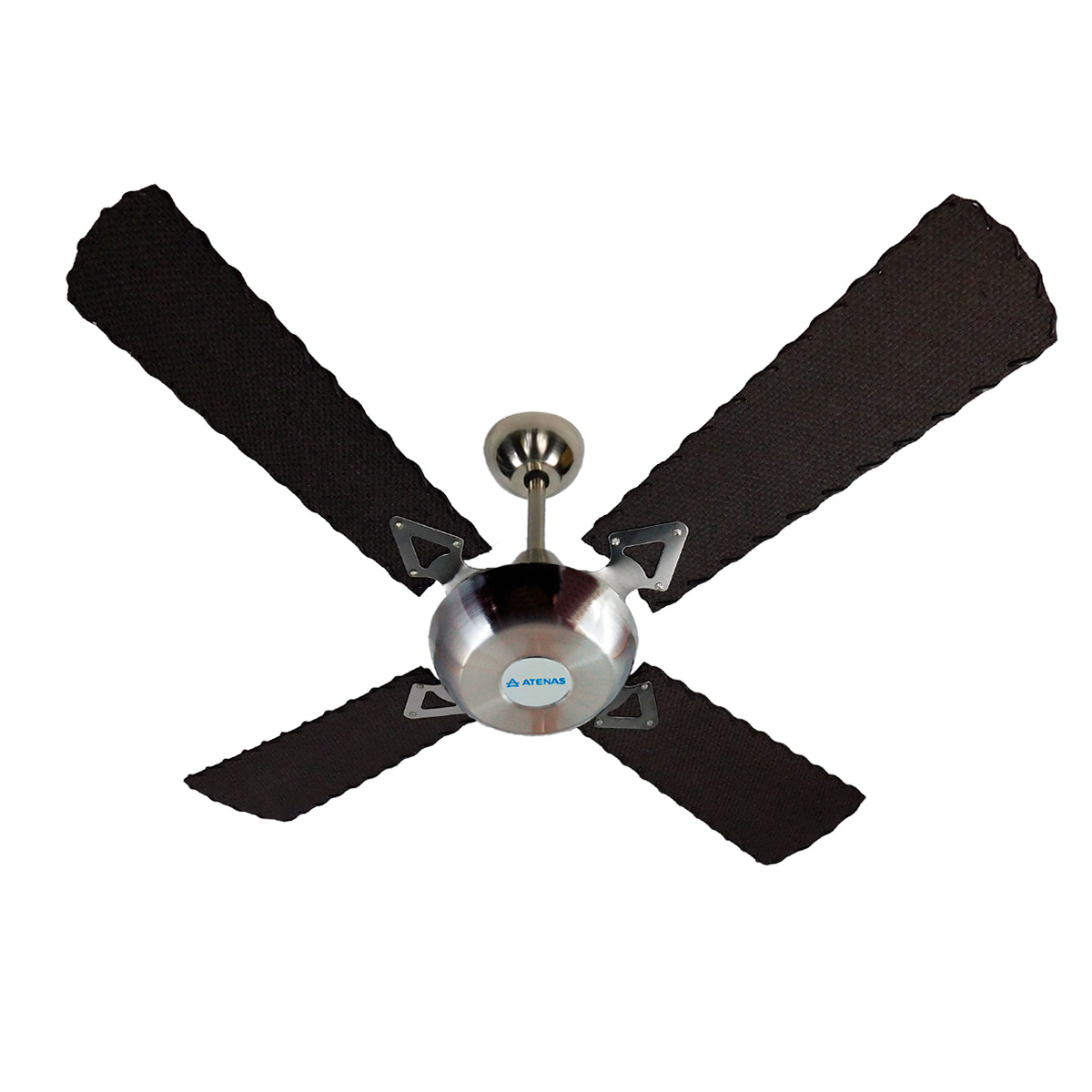 Ventilador De Techo Palas De Rattan Tipo Aceituna Negro Atenas 310A - Pireo