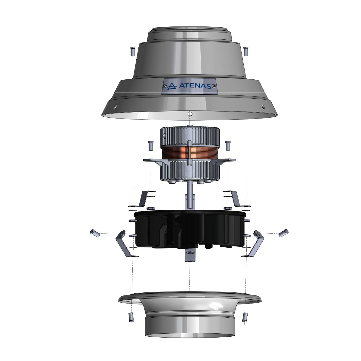 Extractor De Aire Satélite Para Cocina Baño 6" Atenas 038 - Pireo Extractor De Aire Satélite Para Cocina Baño 6" Atenas 038 - Pireo