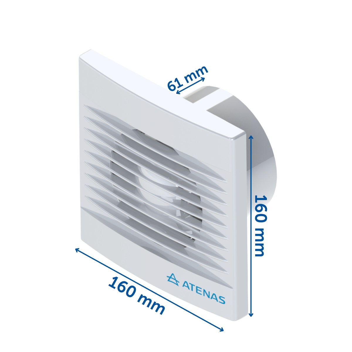 Extractor De Baño Blanco 4" Atenas 010P - Pireo