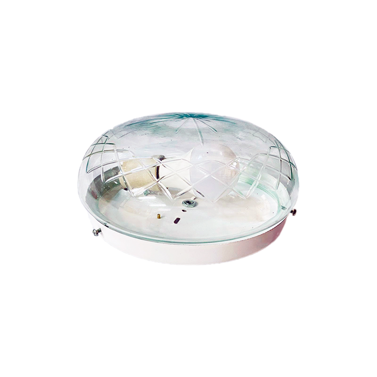 Plafón Boina Escolar Tallado Con Lampara Bulbo LED Capobianco 42PLED - Pireo