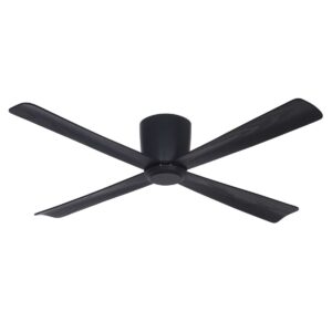 Ventilador De Techo Negro 4 Aspas de Madera 192 RPM Laftdren 452B - Pireo