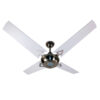 Ventilador De Techo Madera Vintage Blanco Atenas 500 - Pireo