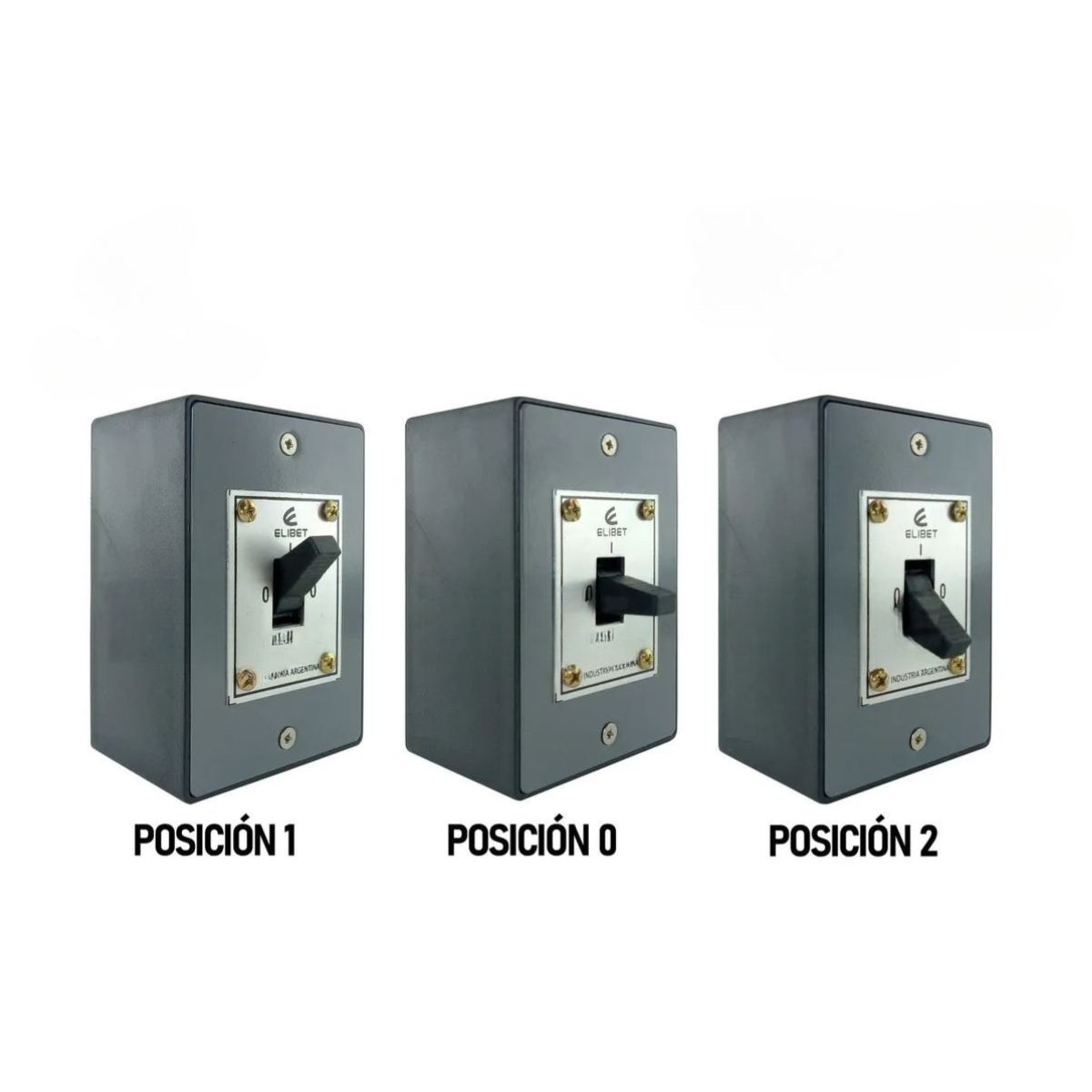 Conmutador Tripolar Monofásico Trifásico Para Exterior 16A Elibet 508-16 - Pireo