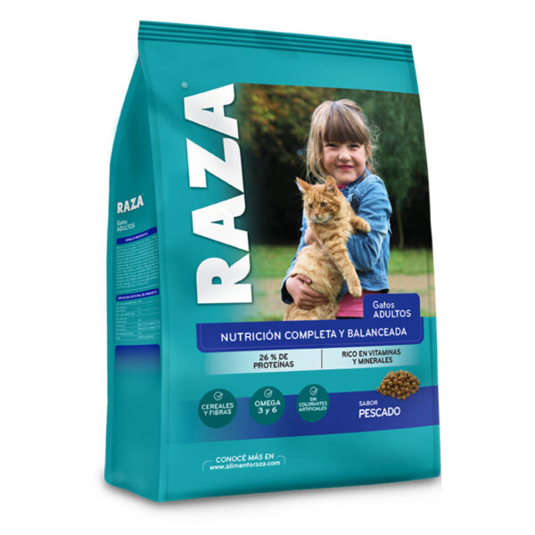 Alimento Para Gatos Adultos Sabor Pescado 16 Unidades x 1 KG Raza 6691DM - Pireo