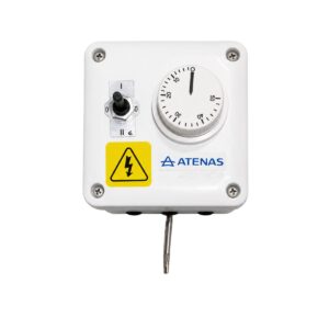 Caja Estanco con Llave Conm. Bipolar y Termostato 0-50º 16 A CAJTER050 - Pireo