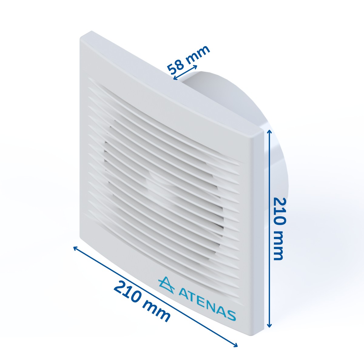 Extractor De Baño Blanco 6" Atenas 015P - Pireo