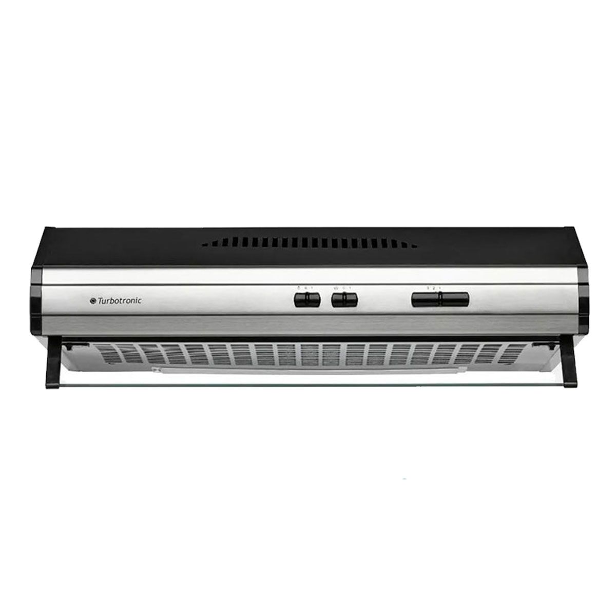 Purificador De Cocina Negro Acero 3 Velocidades Turbotronic 3712-TUR - Pireo