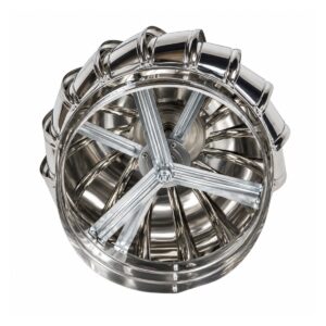 Extractor Eólico de 10″ (25 cm) Acero Inoxidable EO10AISI - Pireo