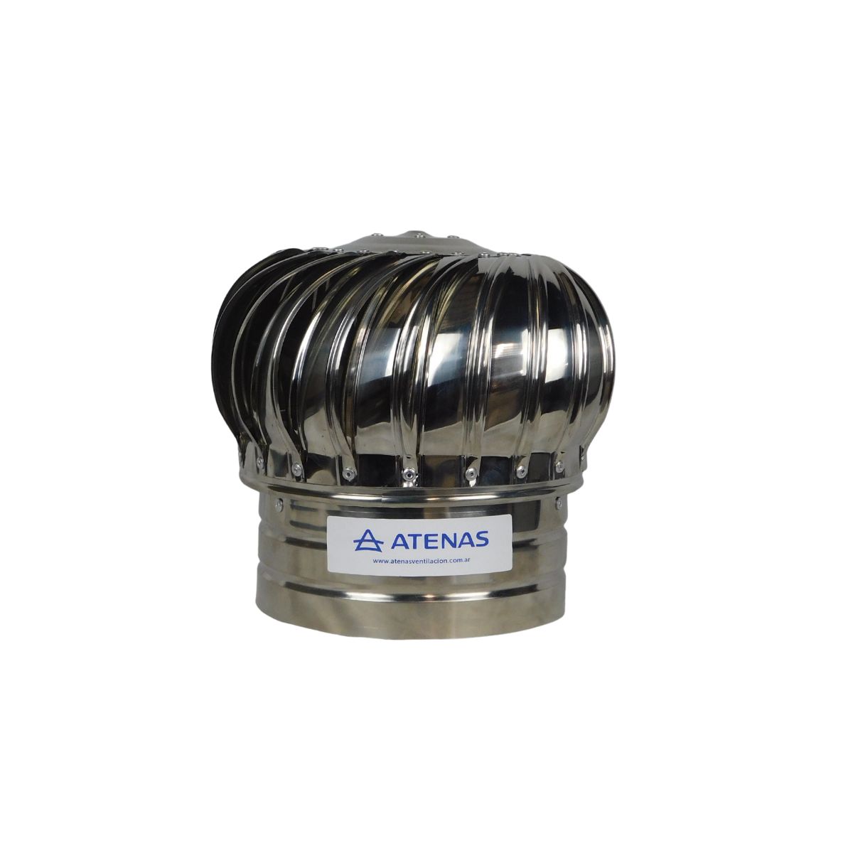 Extractor Eólico de 8" (20 cm) Acero Inoxidable EO8AISI - Pireo