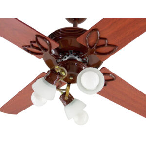 Ventilador De Techo Madera Con Araña 3 Luces Móvil Atenas G32-64-3 - Pireo