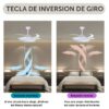 Ventilador De Techo Retráctil Aspas Acrílicas Blancas Atenas JY42-5002 - Pireo