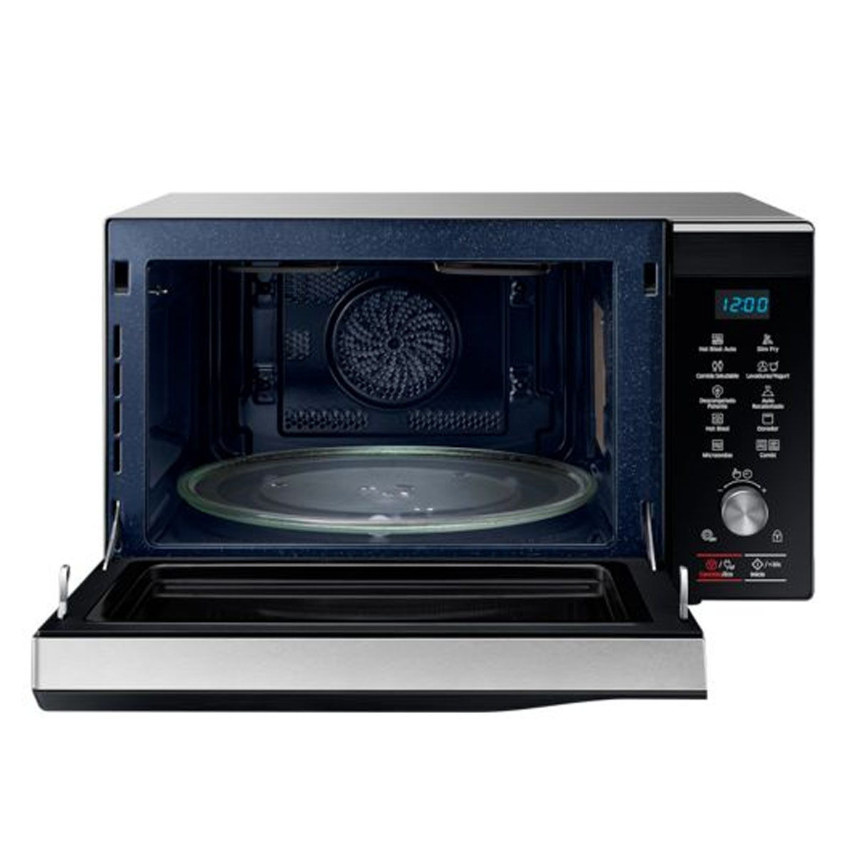Microondas Negro Con Grill 23 Lts Samsung SAMG23F3K3TAK - Pireo Microondas Negro Con Grill 23 Lts Samsung SAMG23F3K3TAK - Pireo