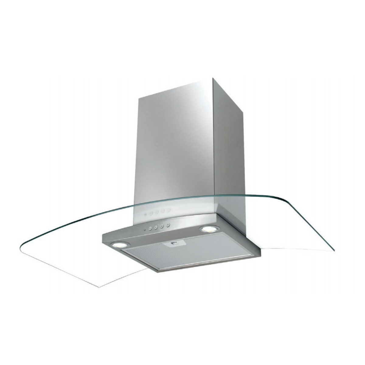 Campana De Cocina 60 CM Ray Acero Inoxidable y Vidrio Spar 6306-700 - Pireo