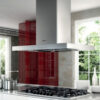 Campana De Cocina 90 CM Stilo Isla Con Botonera Spar 6325-814 - Pireo