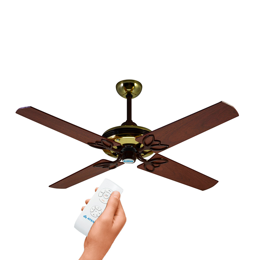 Ventilador De Techo Madera Caoba/ Roble Control Remoto Atenas G40 - Pireo