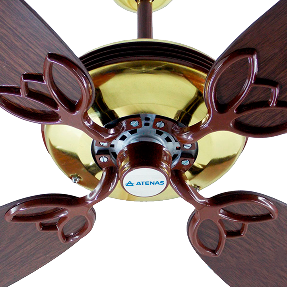 Ventilador De Techo Madera Wengue Dorado Control Remoto Atenas G43 - Pireo Ventilador De Techo Madera Wengue Dorado Control Remoto Atenas G43 - Pireo