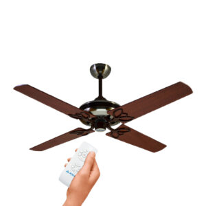 Ventilador De Techo Madera Caoba/ Roble Platil Control Remoto Atenas G54 - Pireo