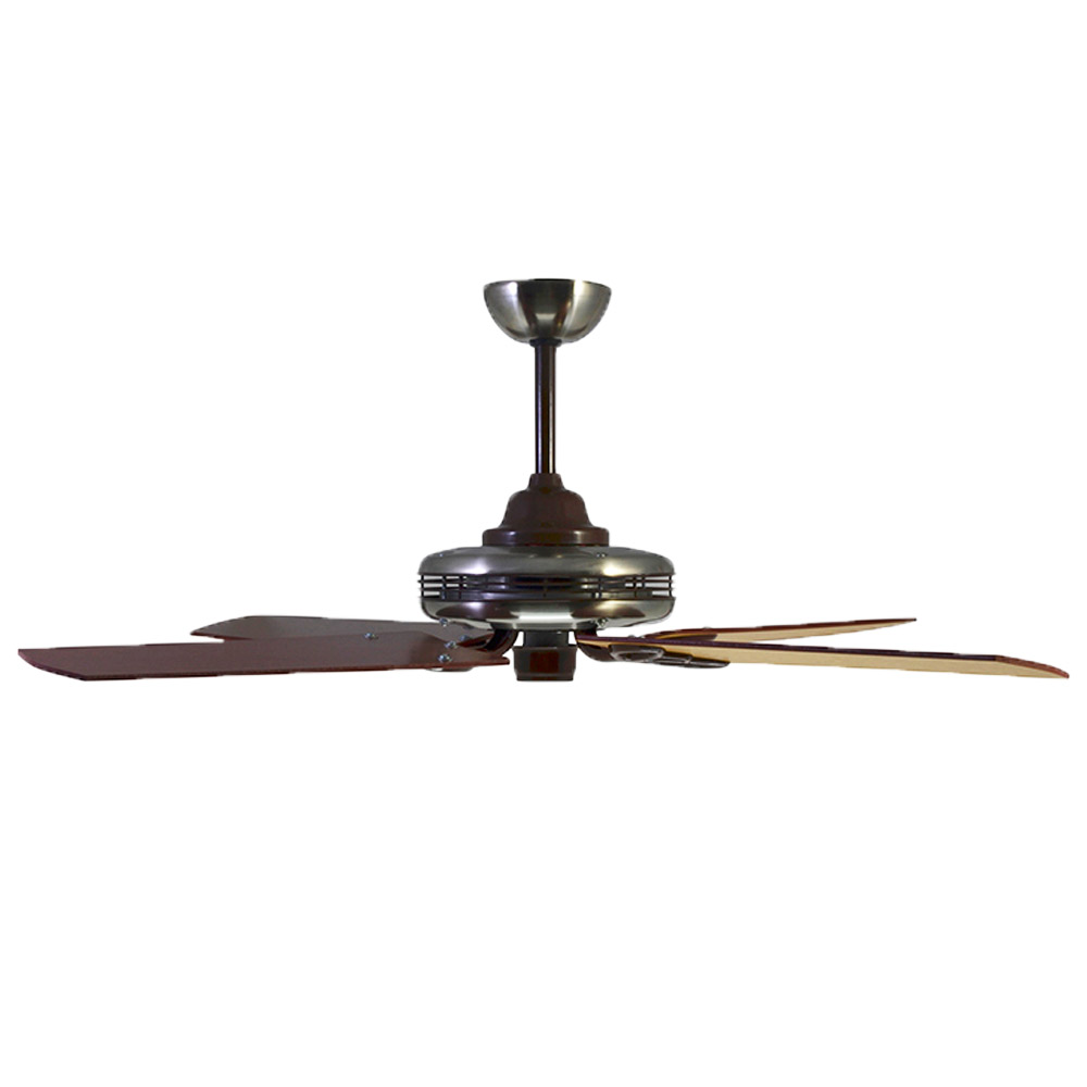 Ventilador De Techo Madera Caoba/ Roble Platil Control Remoto Atenas G54 - Pireo