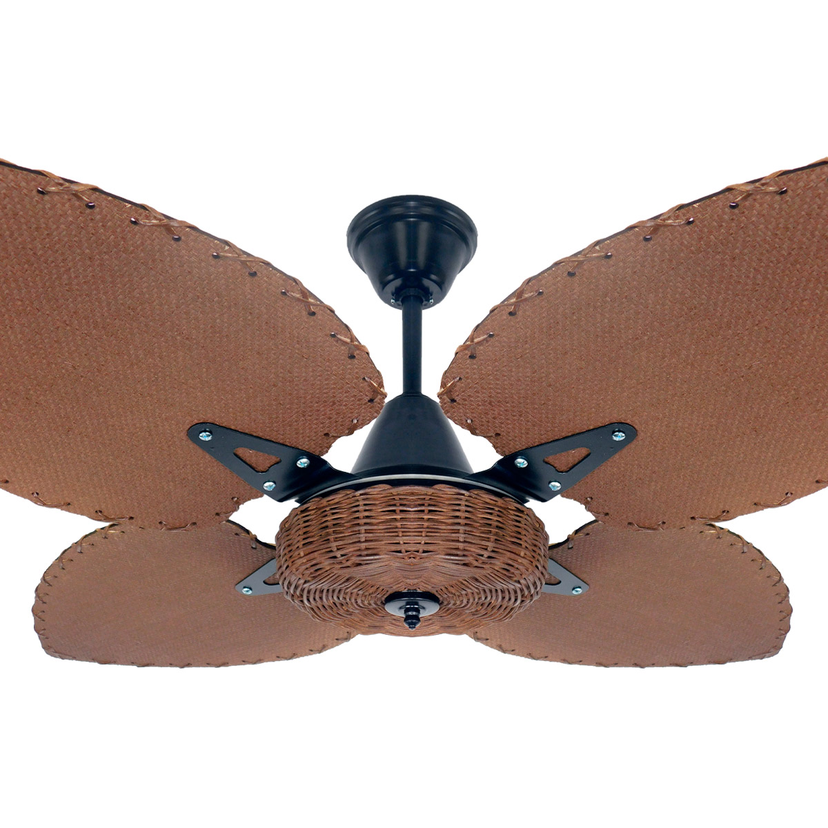 Ventilador De Techo "Naxos" De Rattan Nogal Atenas NAXOS-R005 - Pireo Ventilador De Techo "Naxos" De Rattan Nogal Atenas NAXOS-R005 - Pireo