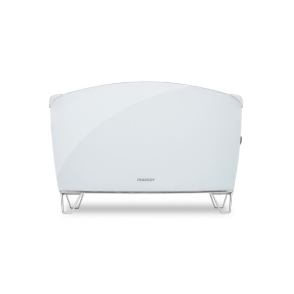 Vitroconvector Vidrio Templado Blanco 1500W Peabody PE-BVC15B - Pireo
