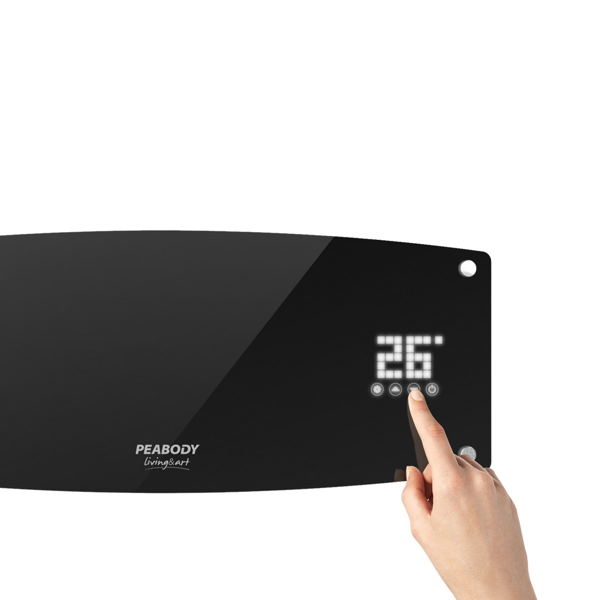 Caloventor De Pared Split Negro 2000W Peabody PE-CV20N - Pireo Caloventor De Pared Split Negro 2000W Peabody PE-CV20N - Pireo